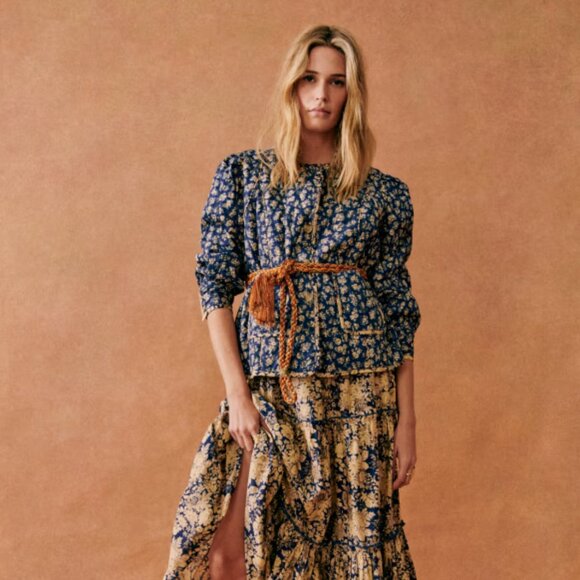 Sézane NWT Jesper Jacket in Cara Mix Print Size 40/US 8 - Picture 1 of 8